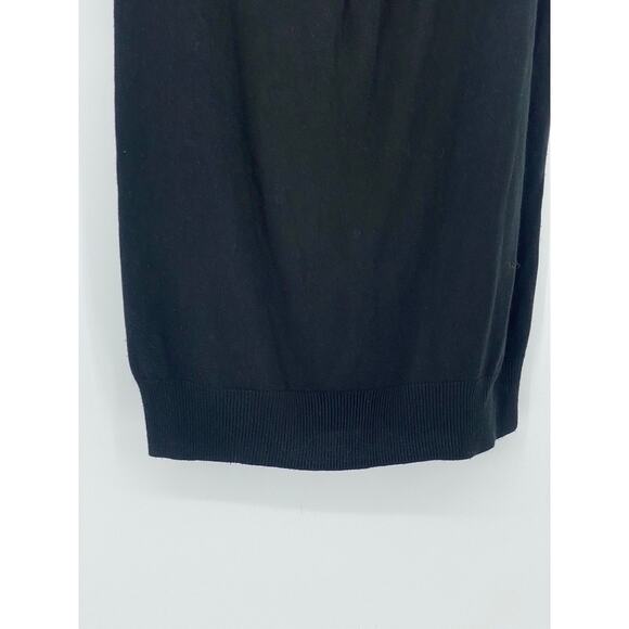 TALULA BABATON Women's Black Solid Knit With Cashmere Short Sleeve Top SZ S - Picture 5 of 11